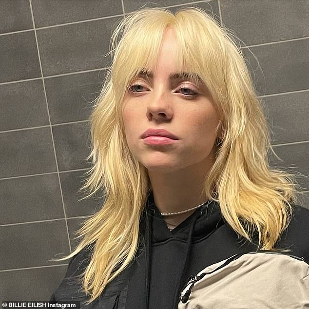 Transformed: The Bad Guy singer's newest post comes more than two weeks after she caused an internet sensation by debuting her platinum locks, which made it a top 10 most-liked post on Instagram