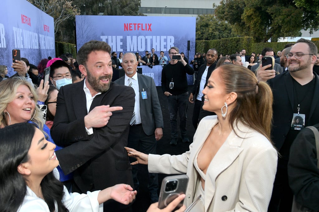 Jennifer Lopez and Ben Affleck Kiss on The Mother Red Carpet