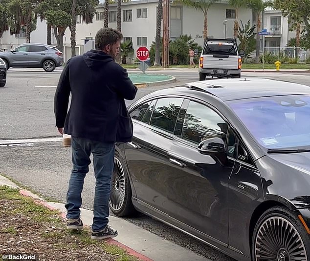 It's not the first time fans have speculated about there being trouble in paradise in the couple's marriage. In May of last year Ben appeared to slam the car door after Jennifer sat in the passenger seat (pictured)