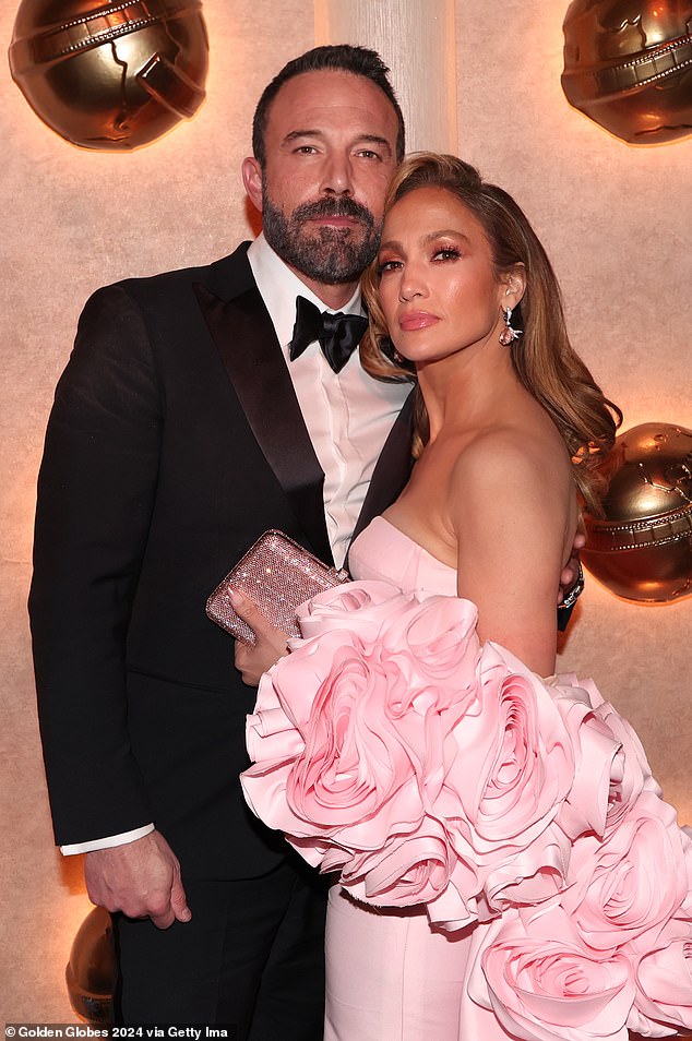 Lopez's outing comes as People reports that Affleck's ex-wife Jennifer Garner 'wants the best' for him and JLo, who have been dodging split rumors after less than two years of marriage; the couple pictured in January