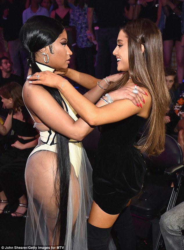 Ariana Grande and Nicki Minaj's friendship revealed after 2018 MTV VMAs  appearance | Daily Mail Online