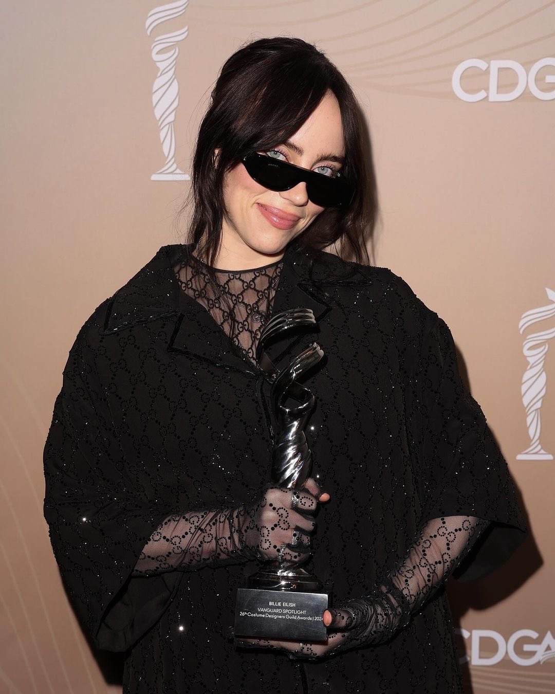 Billie Eilish Tours on X: "More of Billie looking stunning with her  'Vanguard Spotlight Award' at the 26th annual Costume Designers Guild  Awards! ️ https://t.co/fZBB1zHDtw" / X